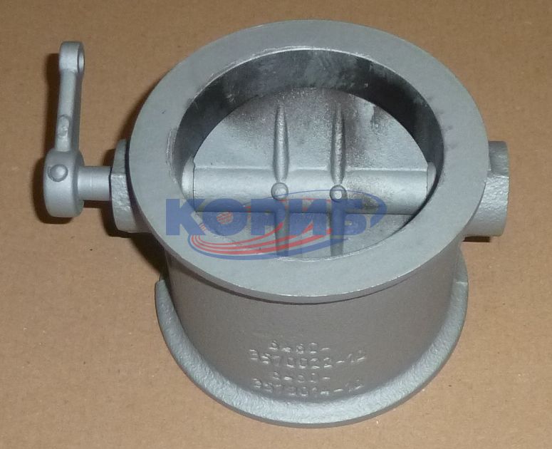 6460-3570014-10 – Корпус вспомогательного тормоза с заслонкой для КАМАЗа, 6460-3570014-10