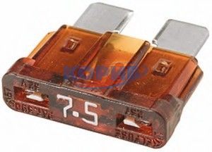 52080075 – Предохранитель плоский 7,5А Standard, форма С для КАМАЗа, 52080075